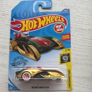 Hot Wheels Rockin' Santa Sled - Black and Gold